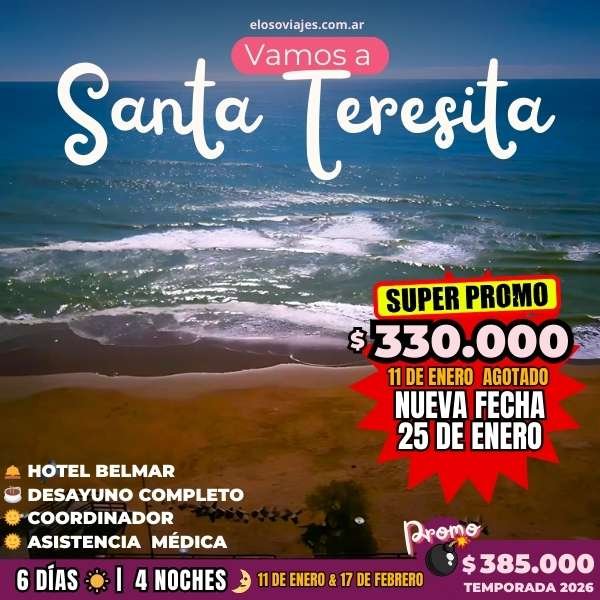 Santa Teresita Enero & Febrero 2026