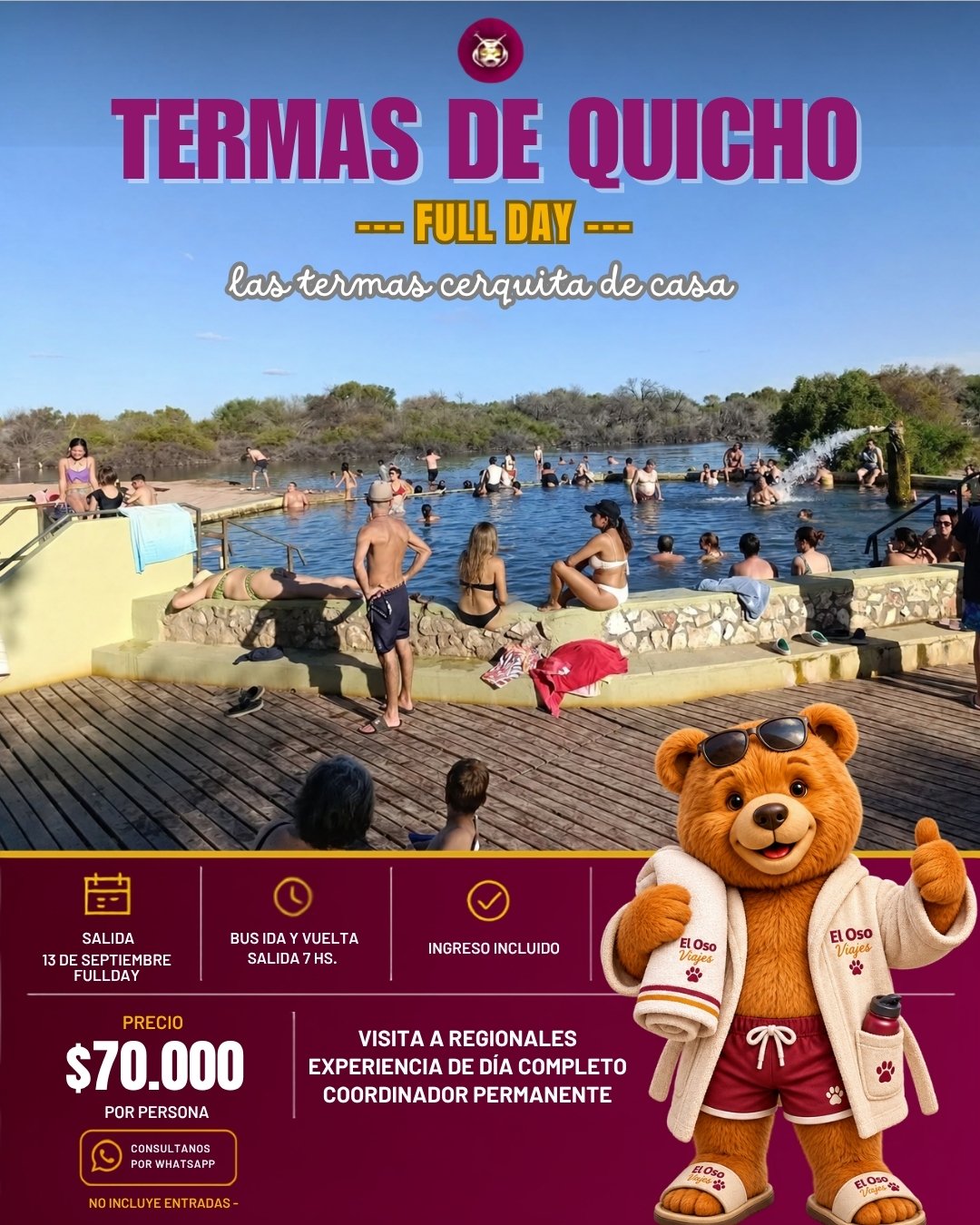 Termas de Quicho Excursión de día completo