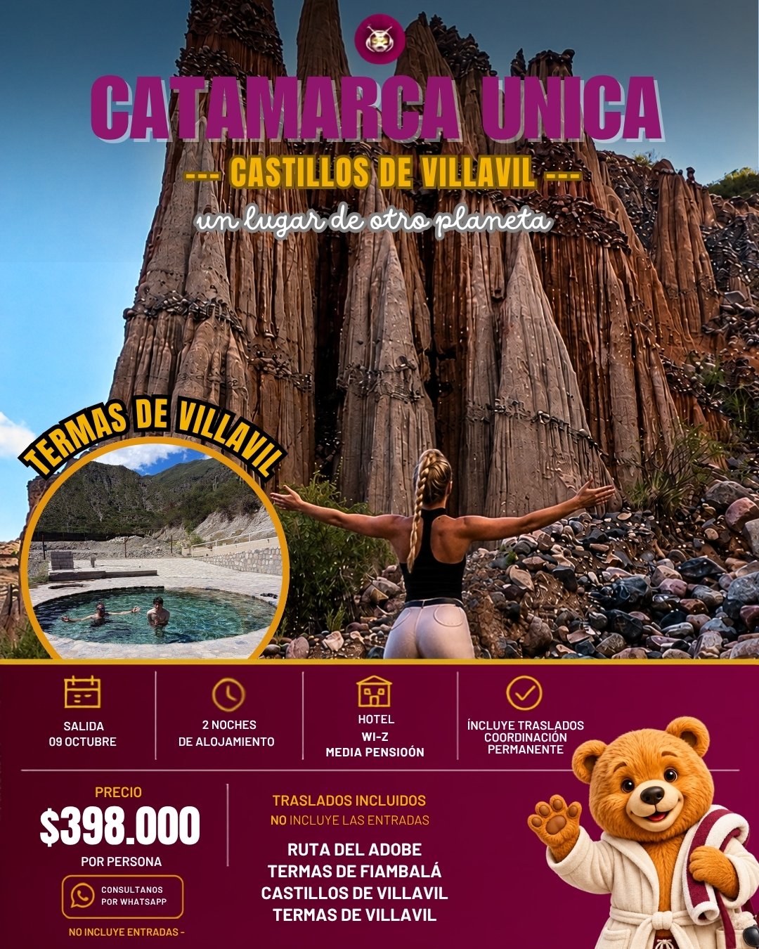 Termas de Villavil Catamarca Octubre