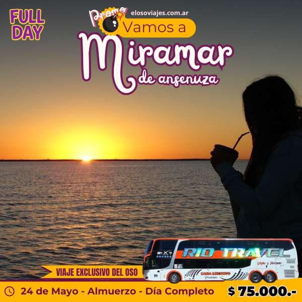 Miramar de Ansenuza: Full Day con Costanera, Historia y Atardecer