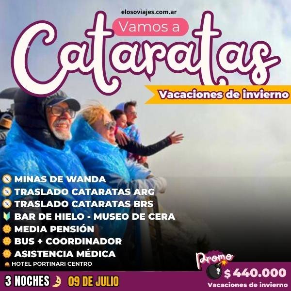 Cataratas Vacaciones de Invierno