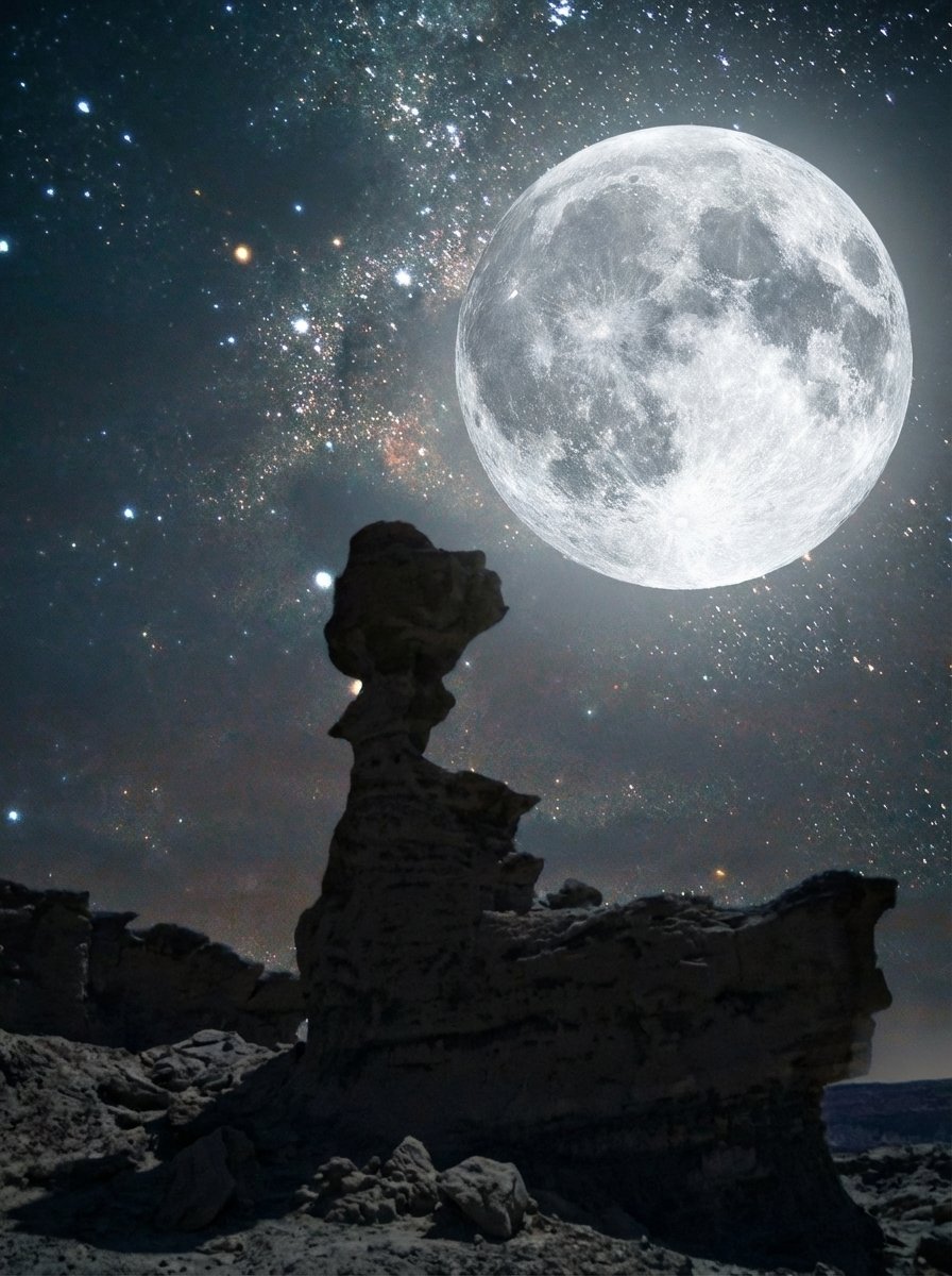 Valle de la luna con luna llena - Imagen 7