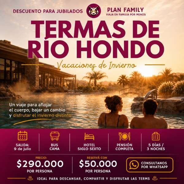 Termas de Río Hondo exclusivo del oso